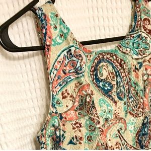 NWOT paisley print minidress